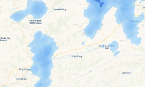 Regenradar Vorschaubild - Aktuelle Niederschläge in Unterholsbach und Umgebung