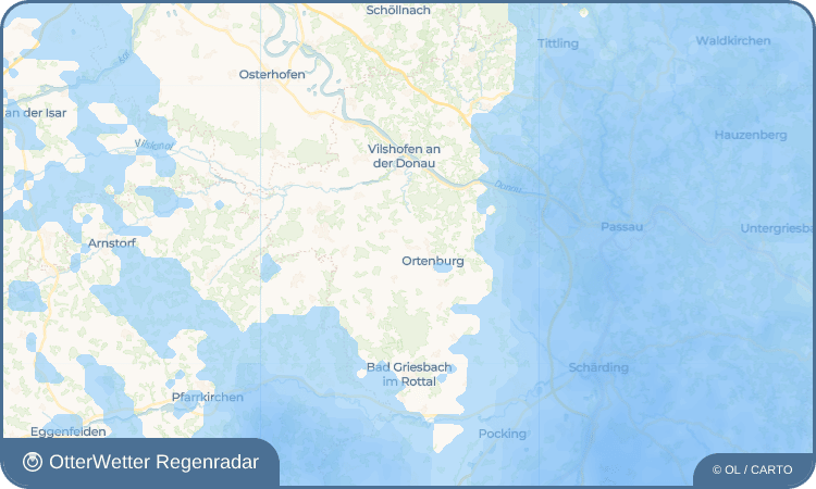OtterWetter Regenradar-Widget Unteriglbach