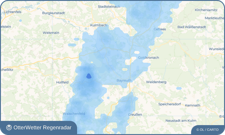 OtterWetter Regenradar-Widget Unterkonnersreuth