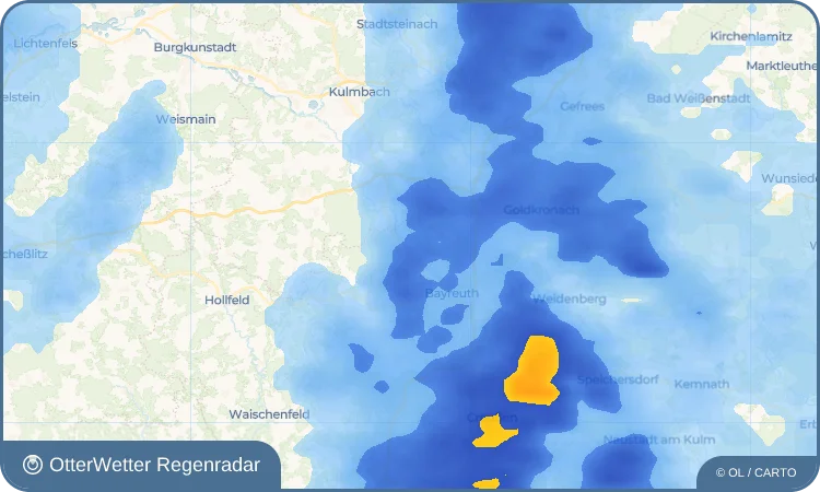 Wetter-Widget-Vorschau mit Vorhersagedaten für Unterkonnersreuth