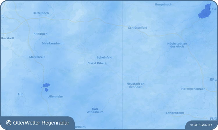 Wetter-Widget-Vorschau mit Vorhersagedaten für Unterlaimbach