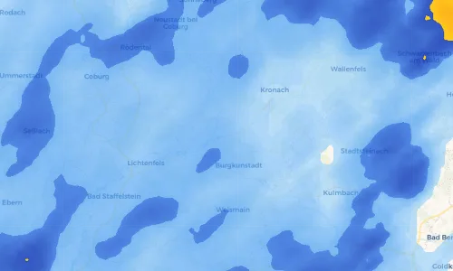 Regenradar Vorschaubild - Aktuelle Niederschläge in Unterlangenstadt und Umgebung