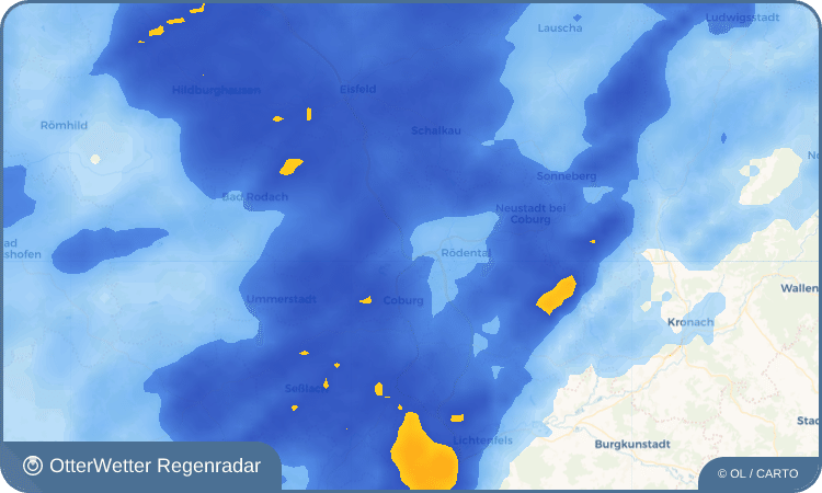 Widget-Vorschau für Unterlauter Wetter-Widget-Vorschau mit Vorhersagedaten für Unterlauter
