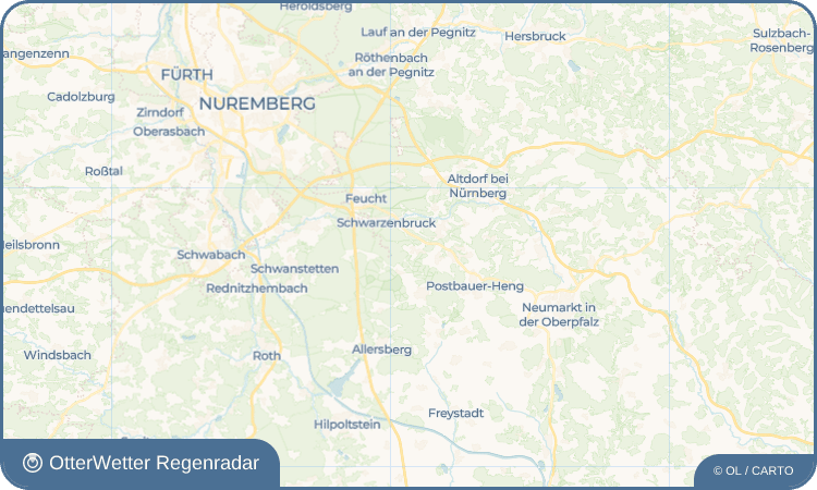 OtterWetter Regenradar-Widget Unterlindelburg