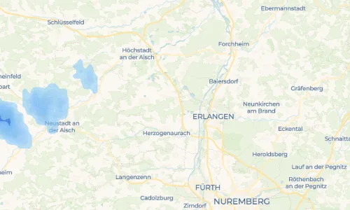 Regenradar Vorschaubild - Aktuelle Niederschläge in Untermembach und Umgebung