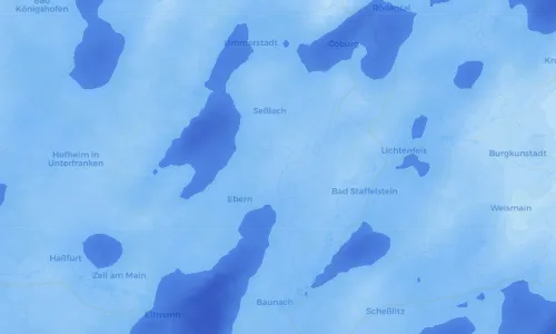 Regenradar Vorschaubild - Aktuelle Niederschläge in Untermerzbach und Umgebung