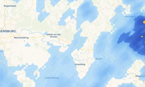 Regenradar Vorschaubild - Aktuelle Niederschläge in Untermiethnach und Umgebung