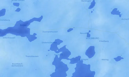 Regenradar Vorschaubild - Aktuelle Niederschläge in Unternefsried und Umgebung