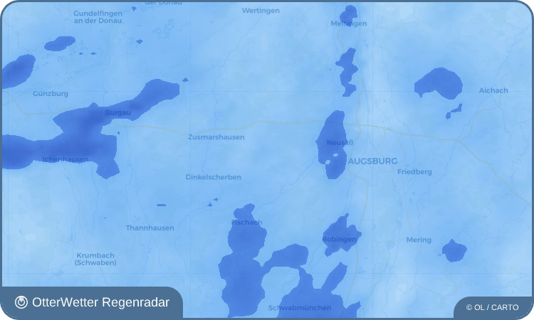 Wetter-Widget-Vorschau mit Vorhersagedaten für Unternefsried