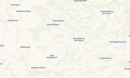 Regenradar-Vorschau: aktuelle Niederschläge in Unternesselbach und Umgebung
