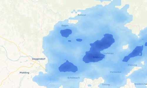 Regenradar Vorschaubild - Aktuelle Niederschläge in Unterneumais und Umgebung