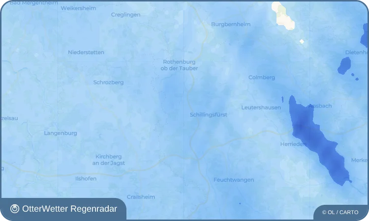 Widget-Vorschau für Unteroestheim Wetter-Widget-Vorschau mit Vorhersagedaten für Unteroestheim