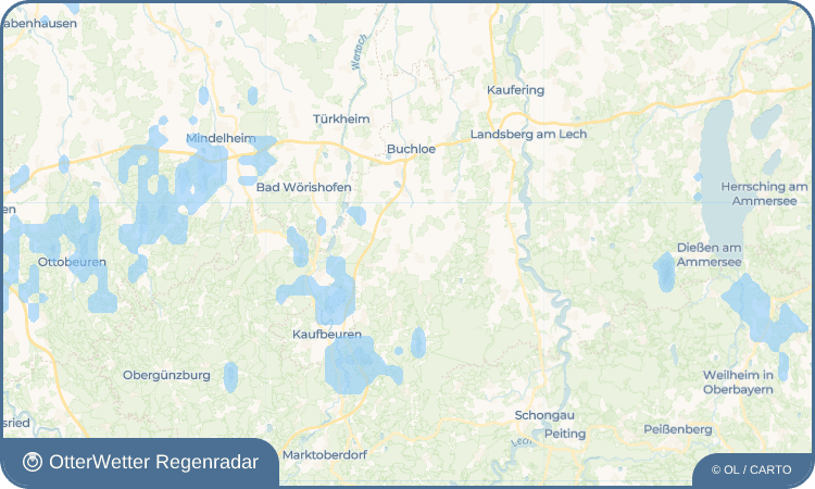 OtterWetter Regenradar-Widget Unterostendorf