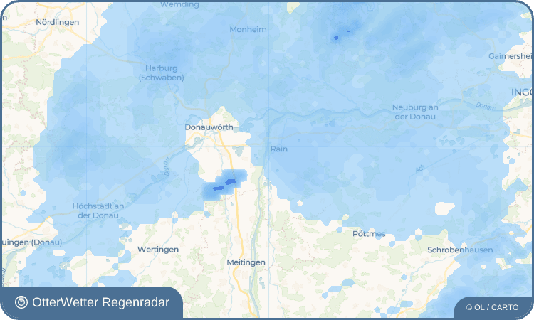 OtterWetter Regenradar-Widget Unterpeiching