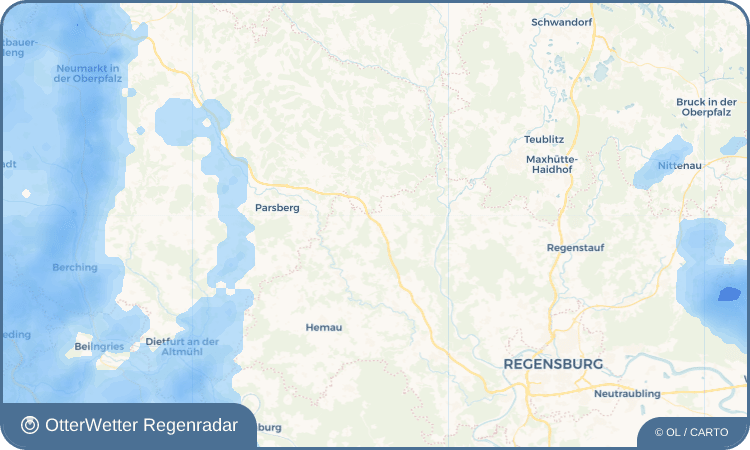 OtterWetter Regenradar-Widget Unterpfraundorf