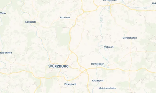Regenradar Vorschaubild - Aktuelle Niederschläge in Unterpleichfeld und Umgebung
