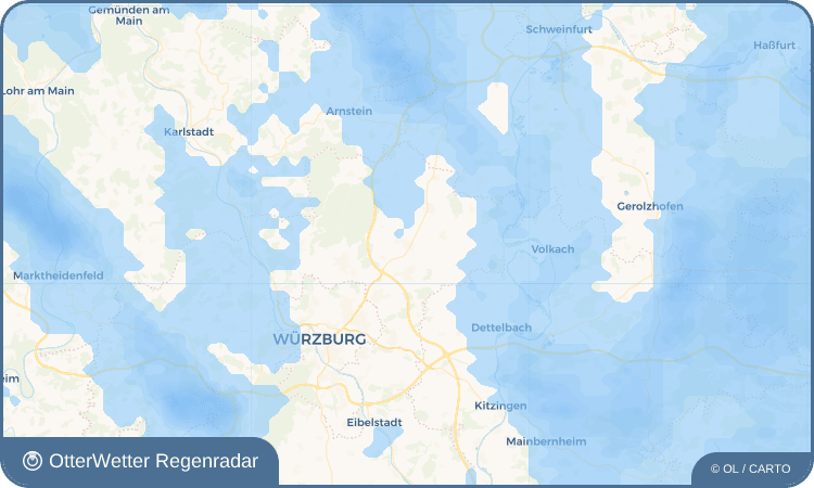 OtterWetter Regenradar-Widget Unterpleichfeld