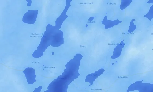 Regenradar Vorschaubild - Aktuelle Niederschläge in Unterpreppach und Umgebung