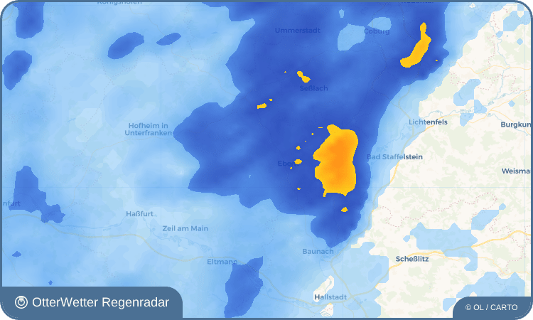 OtterWetter Regenradar-Widget Unterpreppach
