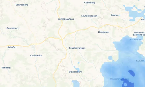 Regenradar Vorschaubild - Aktuelle Niederschläge in Unterransbach und Umgebung