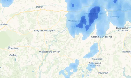 Regenradar Vorschaubild - Aktuelle Niederschläge in Unterreit und Umgebung
