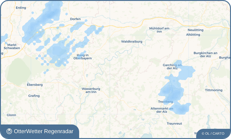 OtterWetter Regenradar-Widget Unterreit