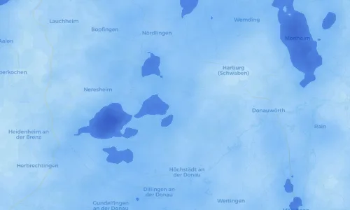 Regenradar Vorschaubild - Aktuelle Niederschläge in Unterringingen und Umgebung