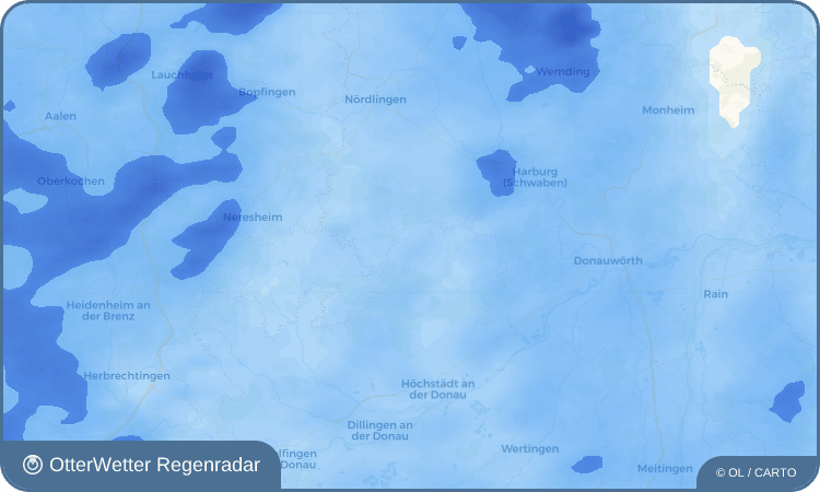 OtterWetter Regenradar-Widget Unterringingen