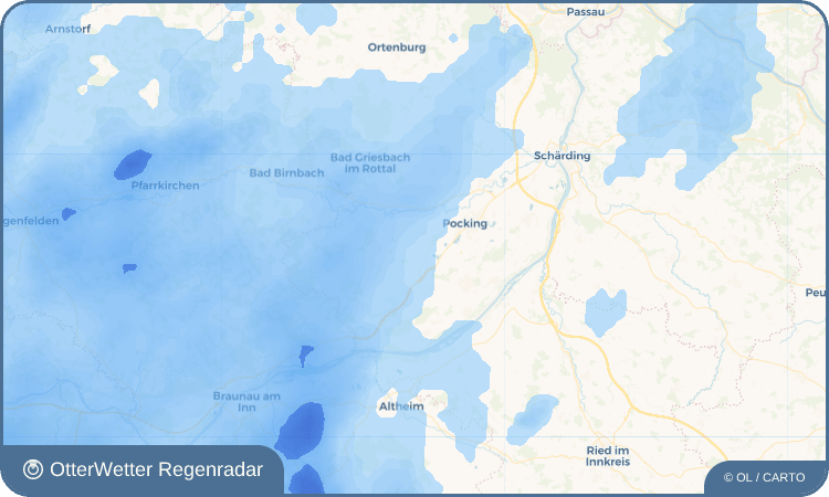 Wetter-Widget-Vorschau mit Vorhersagedaten für Unterrohr