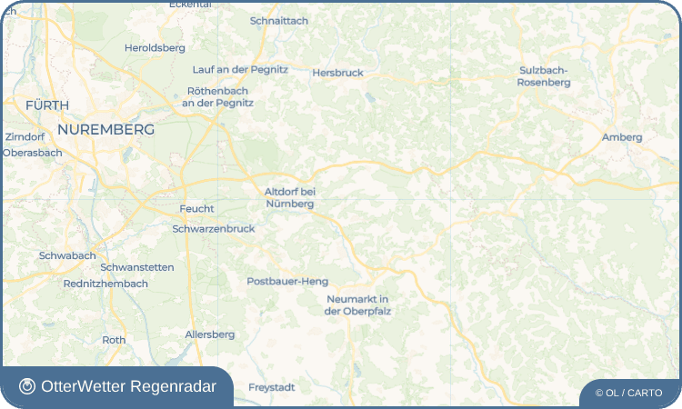 OtterWetter Regenradar-Widget Unterrohrenstadt