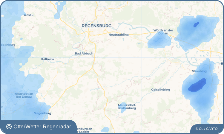 OtterWetter Regenradar-Widget Untersanding