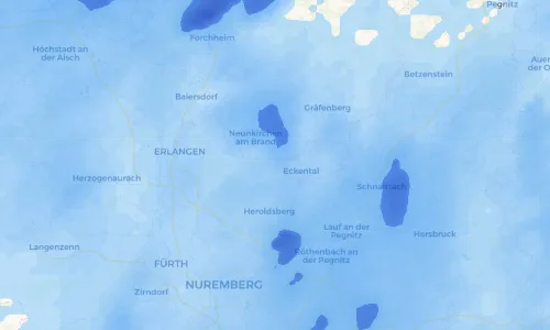Regenradar Vorschaubild - Aktuelle Niederschläge in Unterschöllenbach und Umgebung