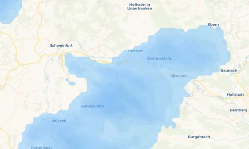 Regenradar Vorschaubild - Aktuelle Niederschläge in Unterschwappach und Umgebung