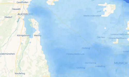Regenradar-Vorschau: aktuelle Niederschläge in Unterschweinbach und Umgebung