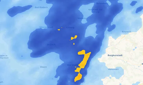 Regenradar Vorschaubild - Aktuelle Niederschläge in Untersiemau und Umgebung