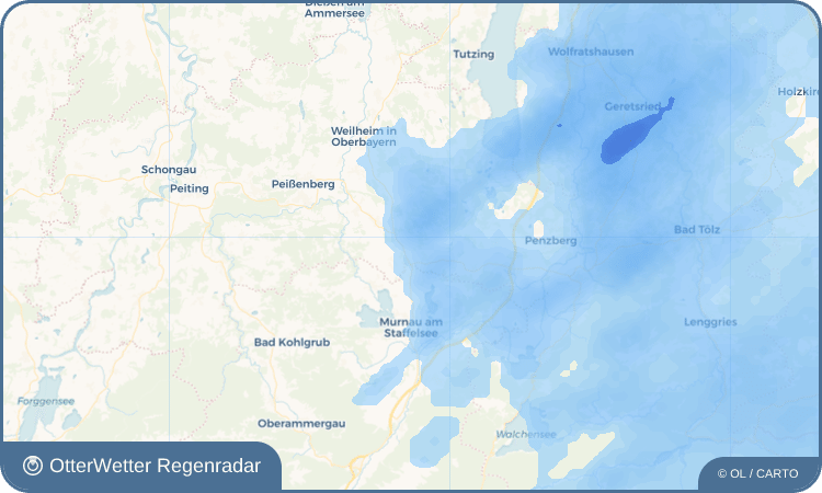 OtterWetter Regenradar-Widget Untersöchering
