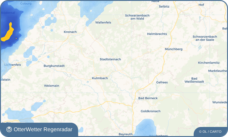 Wetter-Widget-Vorschau mit Vorhersagedaten für Untersteinach