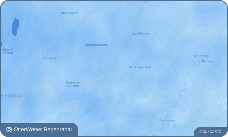 OtterWetter Regenradar-Widget Unterthingau