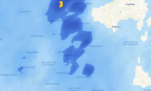 Regenradar Vorschaubild - Aktuelle Niederschläge in Untertrubach und Umgebung