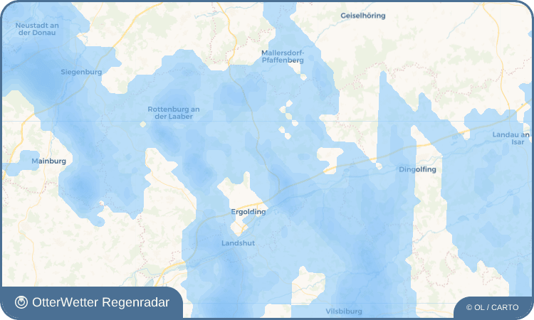 Wetter-Widget-Vorschau mit Vorhersagedaten für Unterunsbach