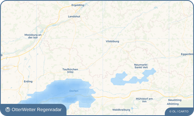 Widget-Vorschau für Untervilslern Wetter-Widget-Vorschau mit Vorhersagedaten für Untervilslern