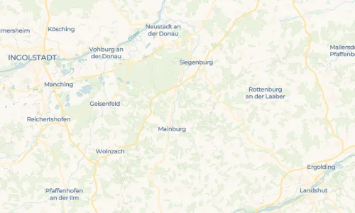 Regenradar Vorschaubild - Aktuelle Niederschläge in Unterwangenbach und Umgebung