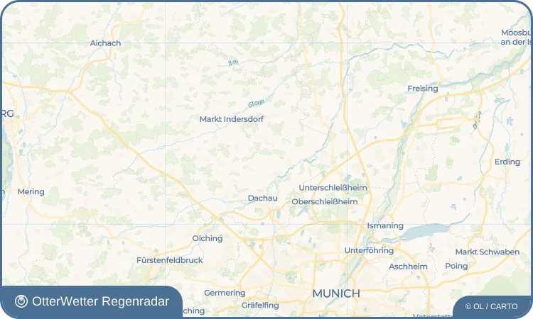 Widget-Vorschau für Unterweilbach Wetter-Widget-Vorschau mit Vorhersagedaten für Unterweilbach