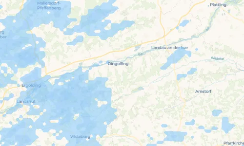 Regenradar Vorschaubild - Aktuelle Niederschläge in Unterweilnbach und Umgebung