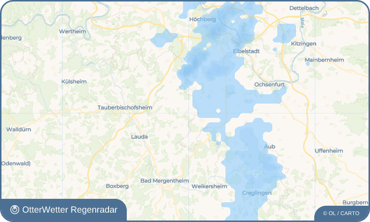 OtterWetter Regenradar-Widget Unterwittighausen