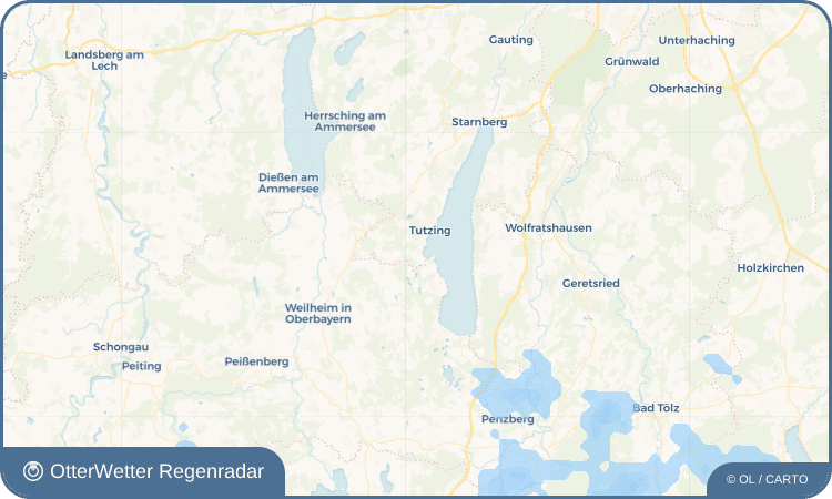 OtterWetter Regenradar-Widget Unterzeismering