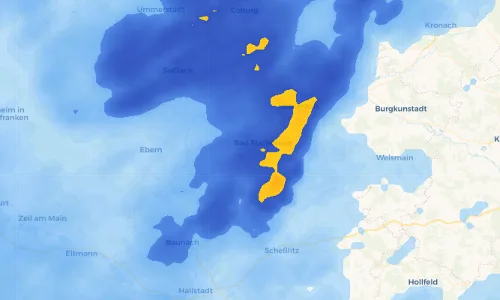 Regenradar Vorschaubild - Aktuelle Niederschläge in Unterzettlitz und Umgebung