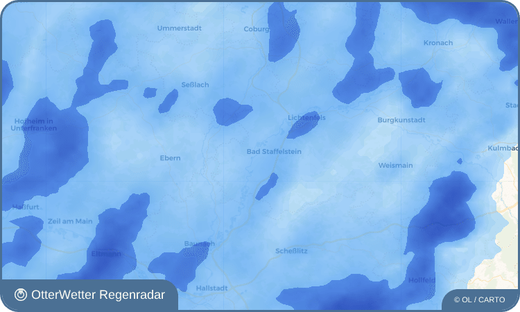 OtterWetter Regenradar-Widget Unterzettlitz
