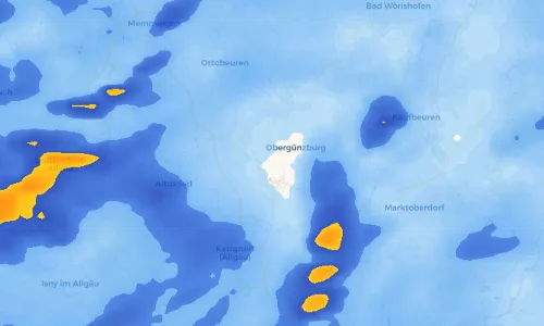 Regenradar Vorschaubild - Aktuelle Niederschläge in Untrasried und Umgebung