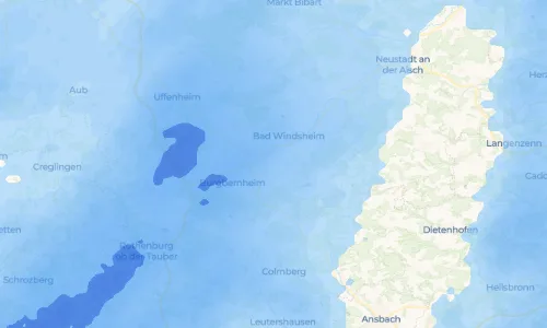 Regenradar Vorschaubild - Aktuelle Niederschläge in Urfersheim und Umgebung